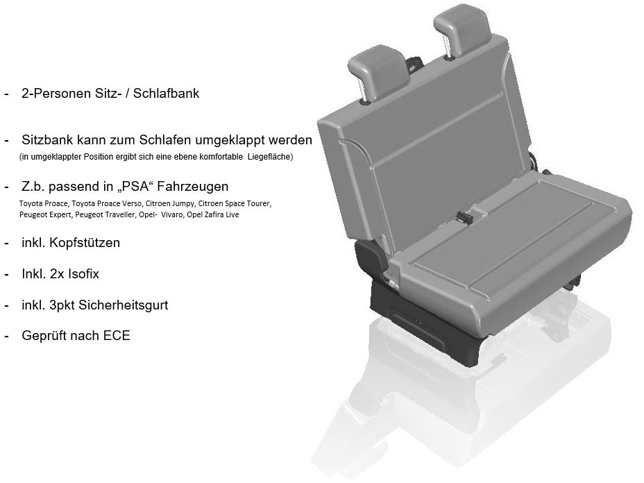 Sitz- und Schlafbänke